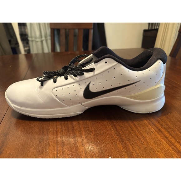 Nike Hyperdunk 2009 White Black Basketball Shoes‎ Size 17 (395469-104) - Picture 5 of 8